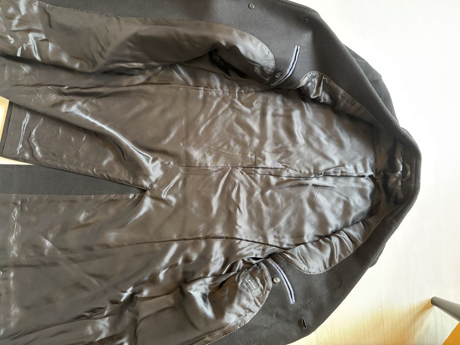 Męski czarny płaszcz Bytom 75% wełna / wełniany Rozmiar 50