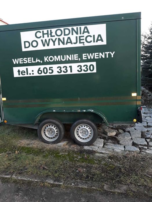 Chłodnia do wynajęcia komunia wesele chrzciny przyczepka catering