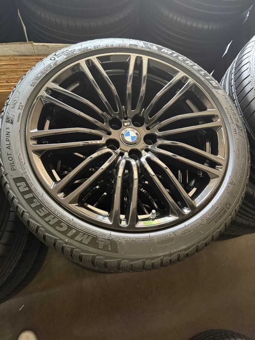 JAK NOWE: Koła Felgi 19 BMW 5 G30 G31 M PAKIET ZIMOWE Czarne