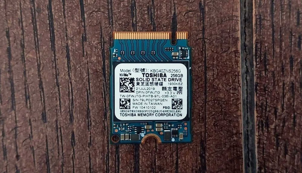 ‼️ Оригинал SSD Toshiba новый NVMe 256GB M.2 2230 ТЕСТЫ‼️