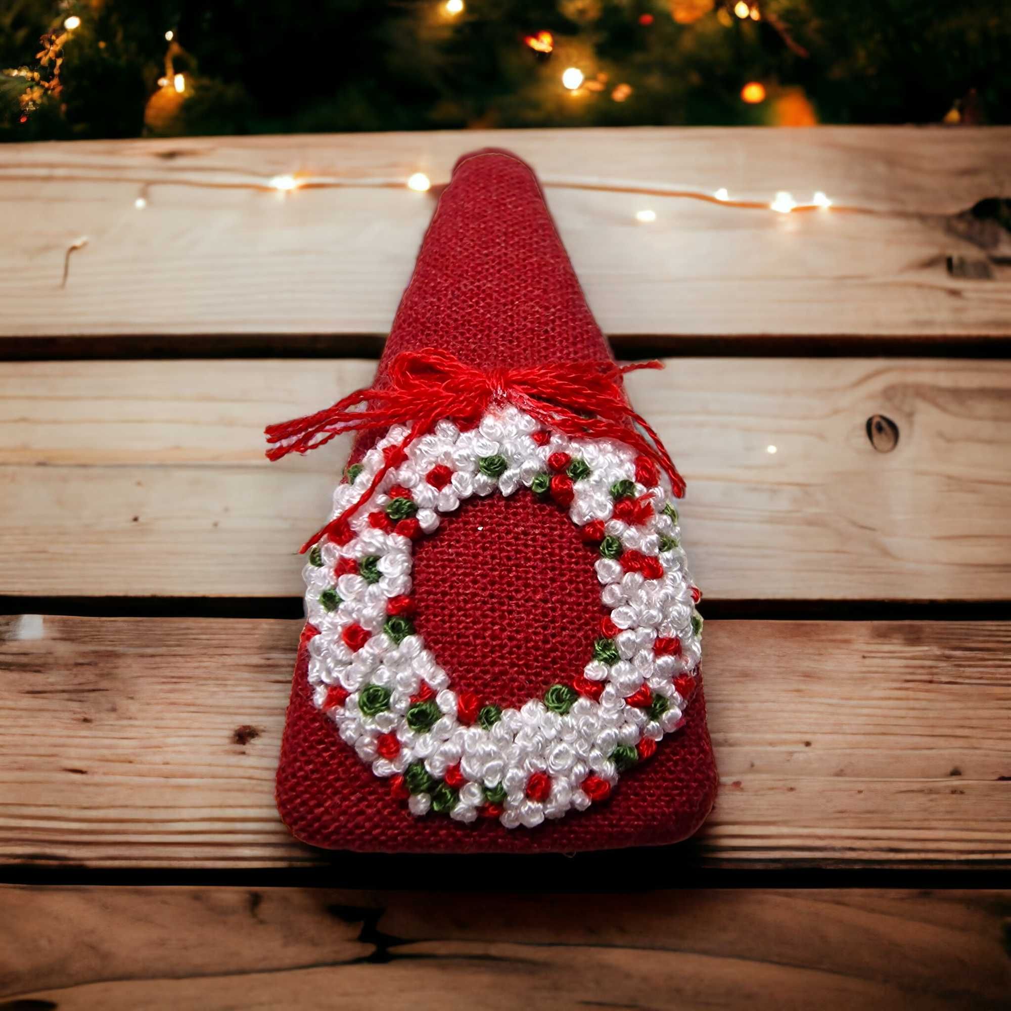 Ganchos bordados à mão-Natal