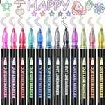 Mazaki Magic Markers Podwójna linia 12szt KOMPLET dla dzieci szkoły