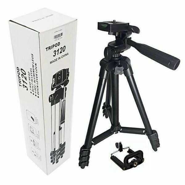 Штатив тренога для камеры и телефона Tripod 3120 100см пульт  + чехол