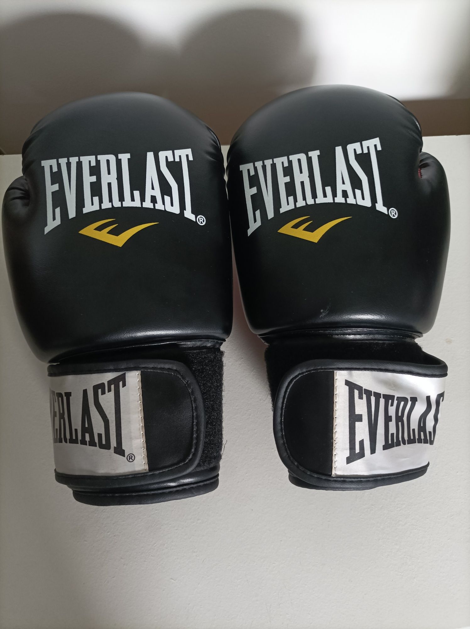Rękawice bokserskie + worek treningowy Everlast.