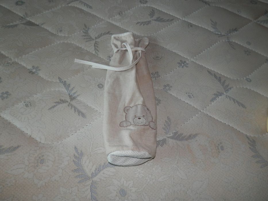 Conjunto Pré-Natal Contorno + Colcha + lençol + bolsa biberão