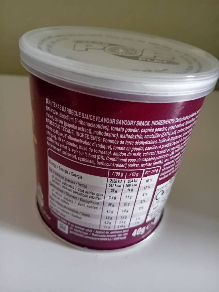 Chipsy PRINGLES texsas bbo sauce 8 sztuk 40g.