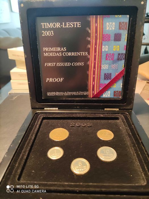 Moedas 2003 de antiga colônia TIMOR