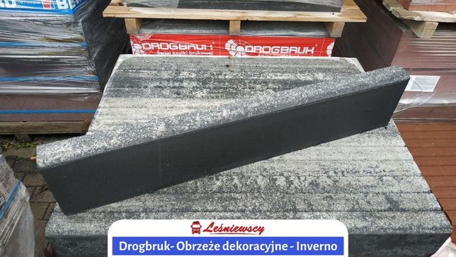 Obrzeże do kostki brukowej Drogbruk-Inverno DEKORACYJNE 6x20x100cm HIT
