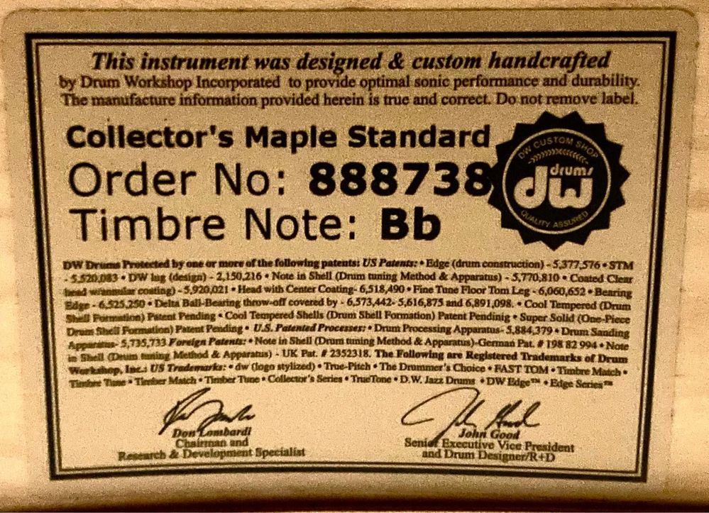dw Collectors 26,18,16,14