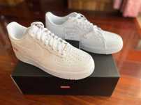 Białe buty/nieużywane/oryginalne Nike Air Force 1 Low Supreme EU 45
