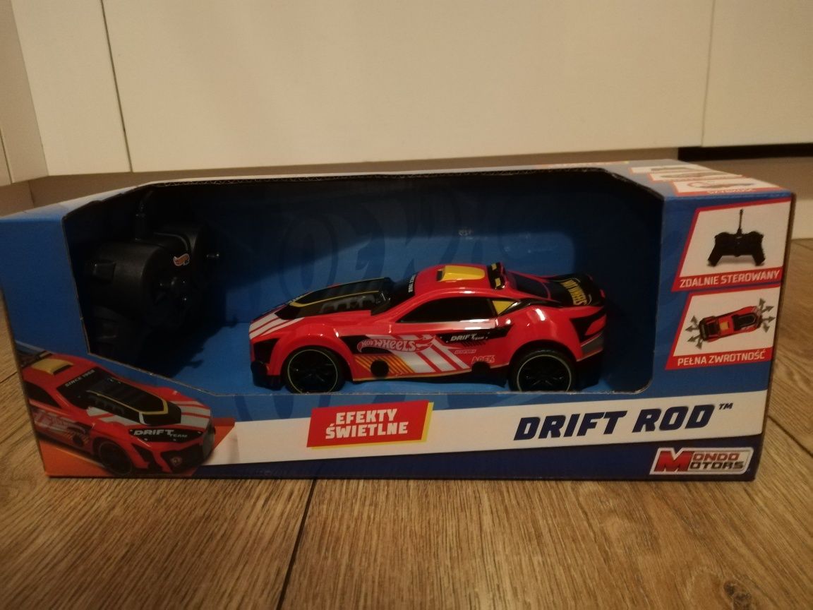 Hot Wheels DRIFT ROD samochód zdalnie sterowany na pilota czerwony