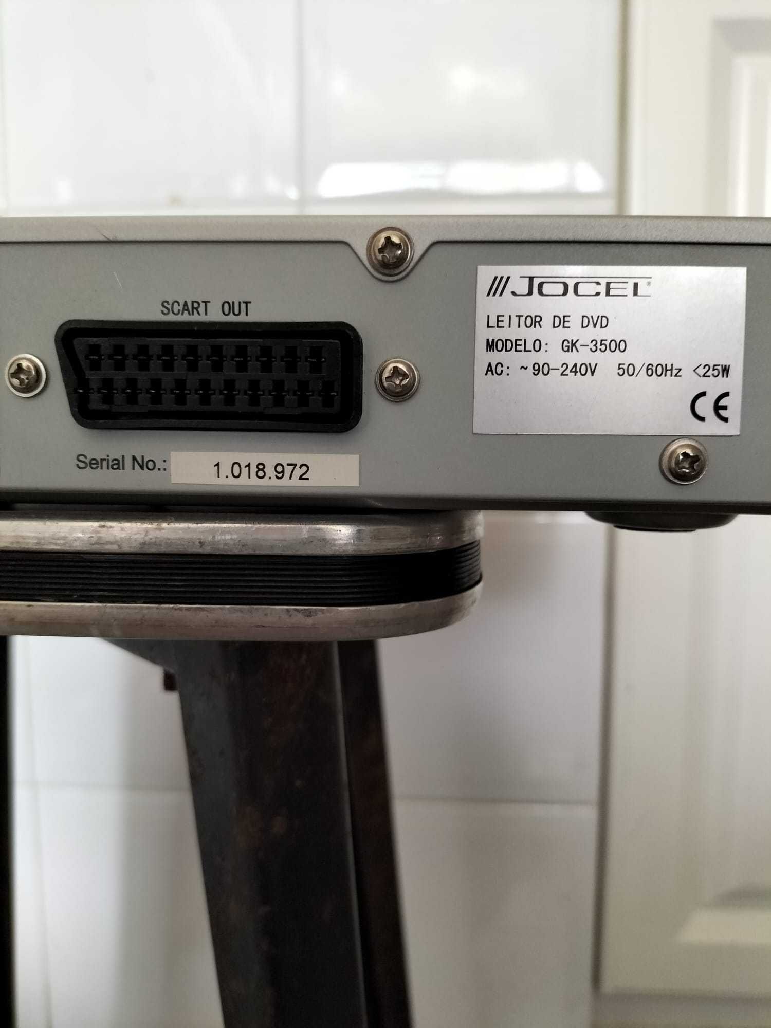 Leitor de DVD marca Jocel. Modelo: GK-3500.