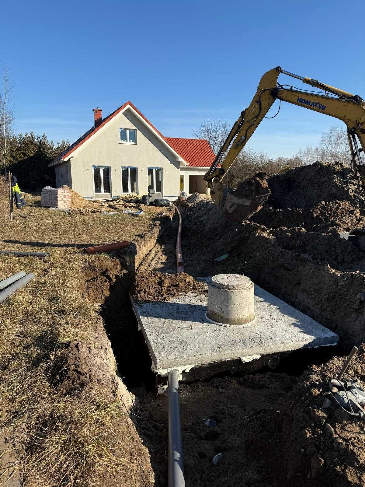 Szambo z WYKOPEM Zbiornik Betonowy Zbiorniki na Szamba Wodę Deszczówkę