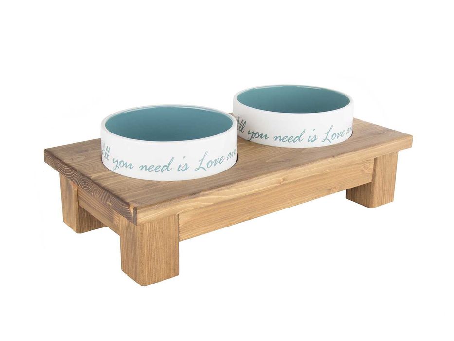 Bufet stojak dwie miski ceramiczne – roz. M 0,8 L