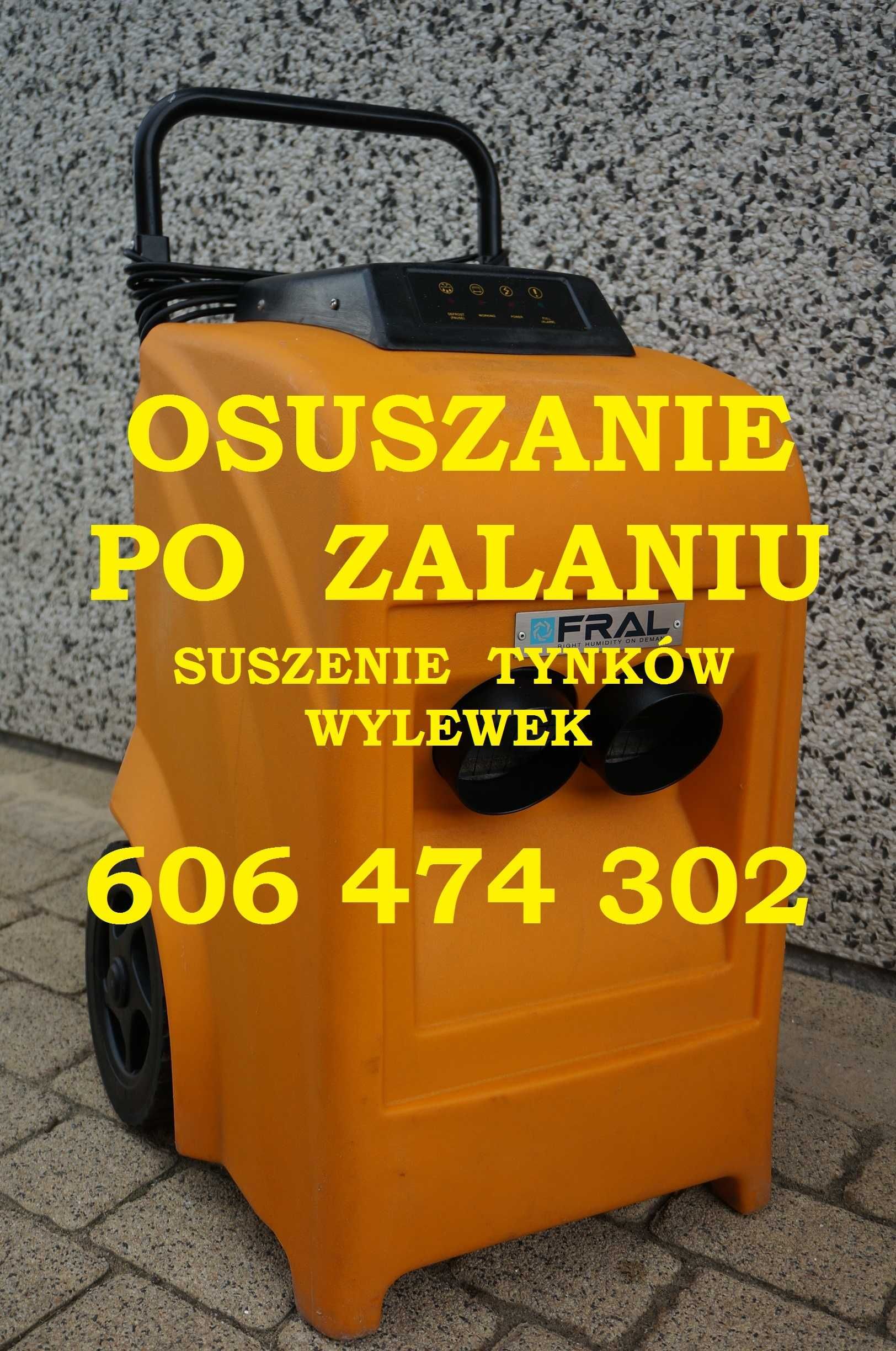 Osuszanie po zalaniu Osuszacz Powietrza Suszenie Tynków Wilgoc WYNAJEM