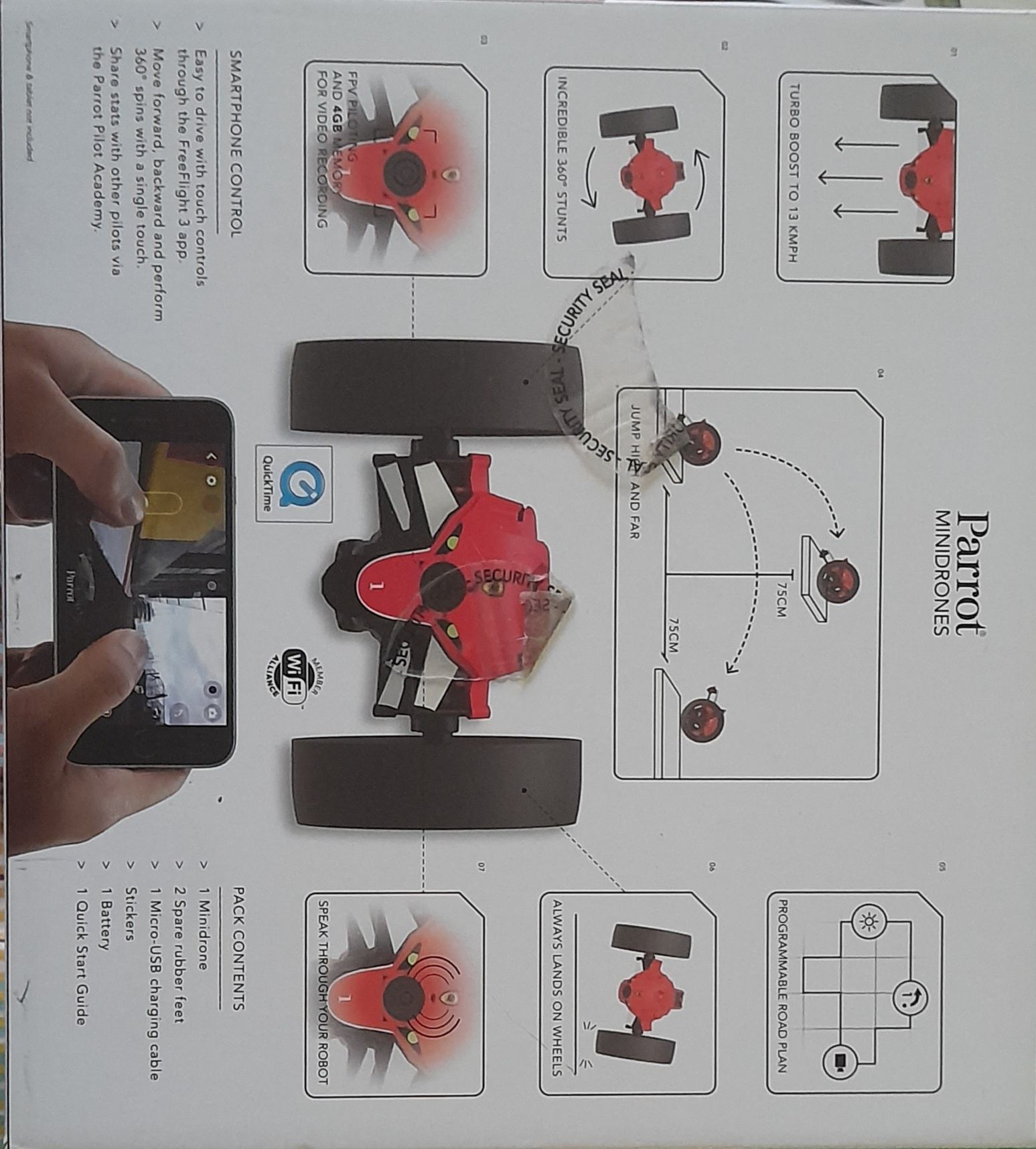 Parrot minidrone jumping race drone Novo