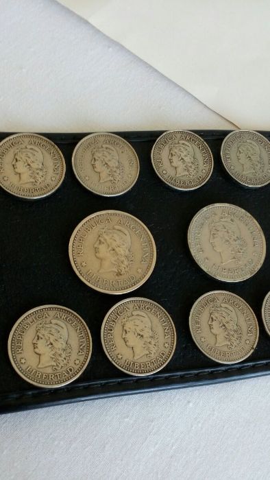 Кожаный ремень пояс с монетами ручная работа из Аргентины