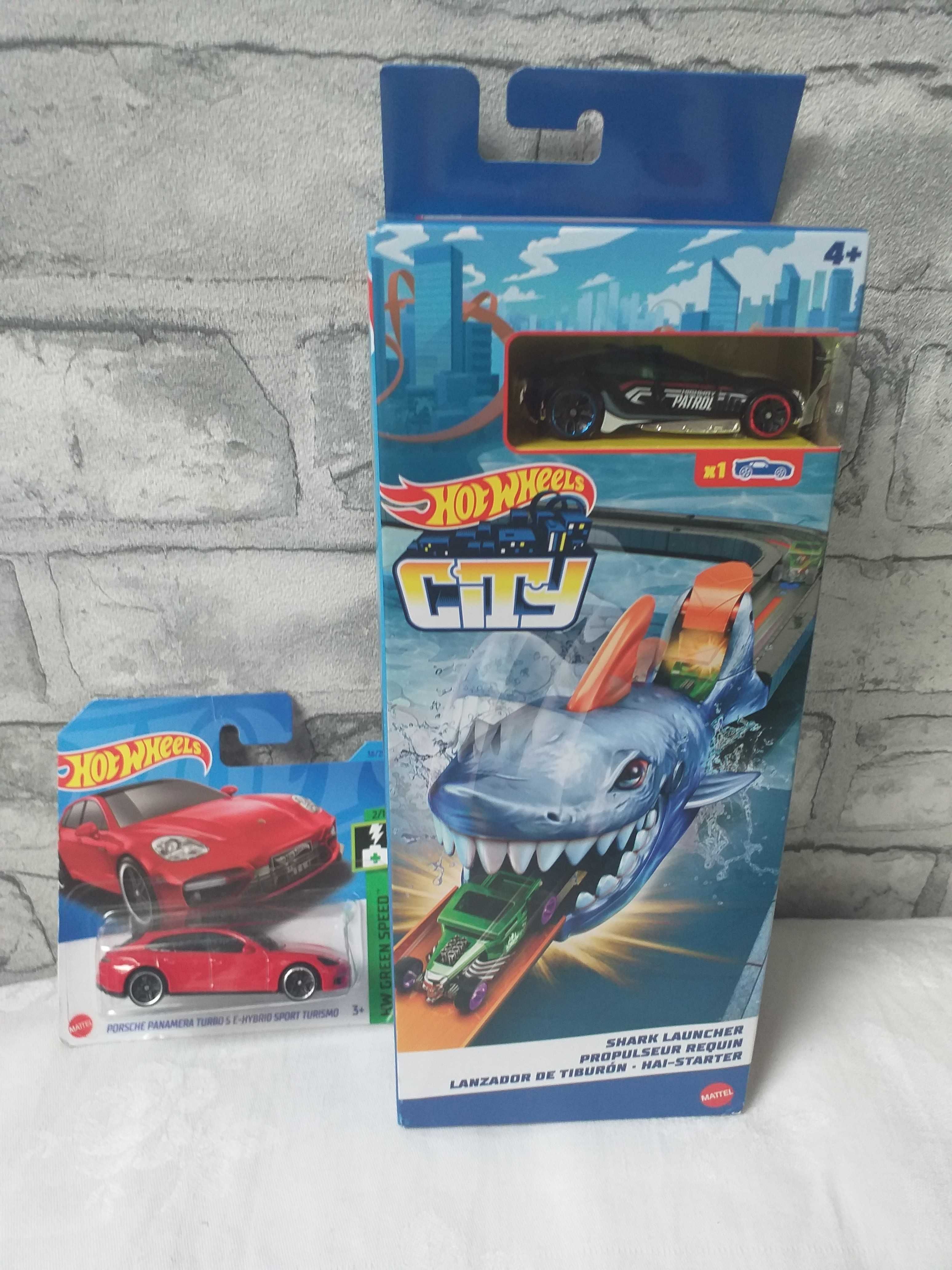 Hot Wheels zestaw rekin + dodatkowy samochodzik