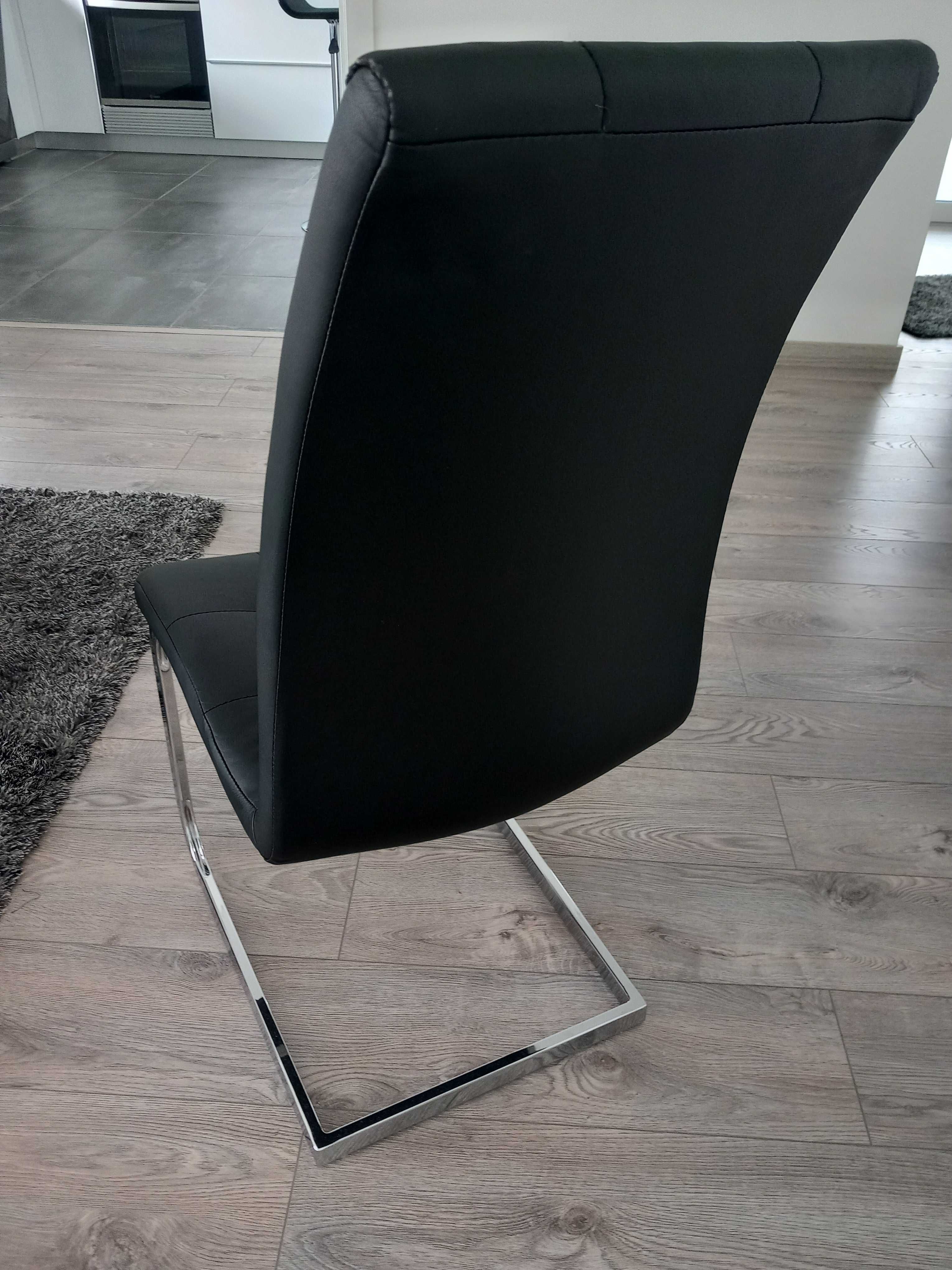 4 cadeiras sala jantar com pés inox 148€