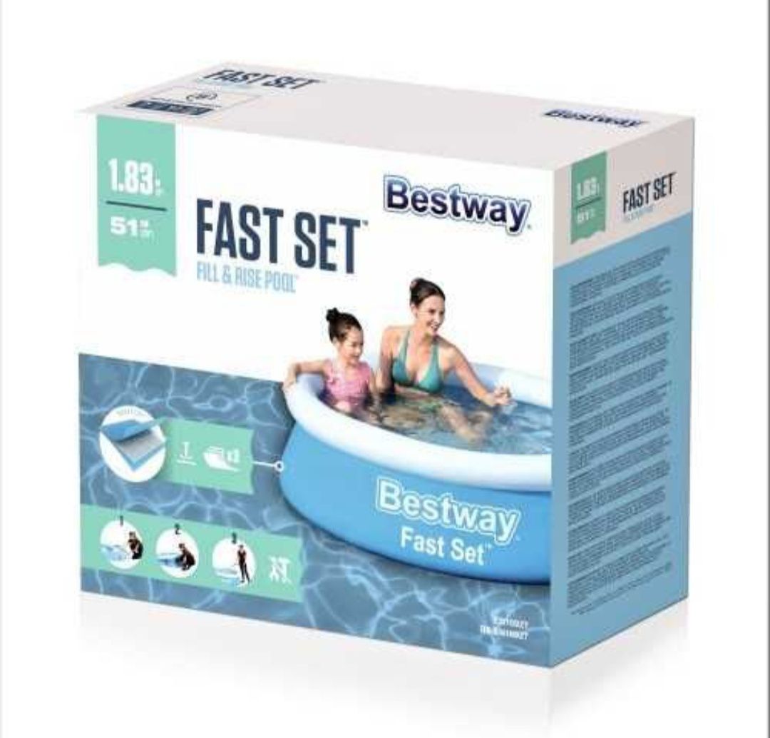 Надувний басейн INTEX BestWay 57392 183см,.