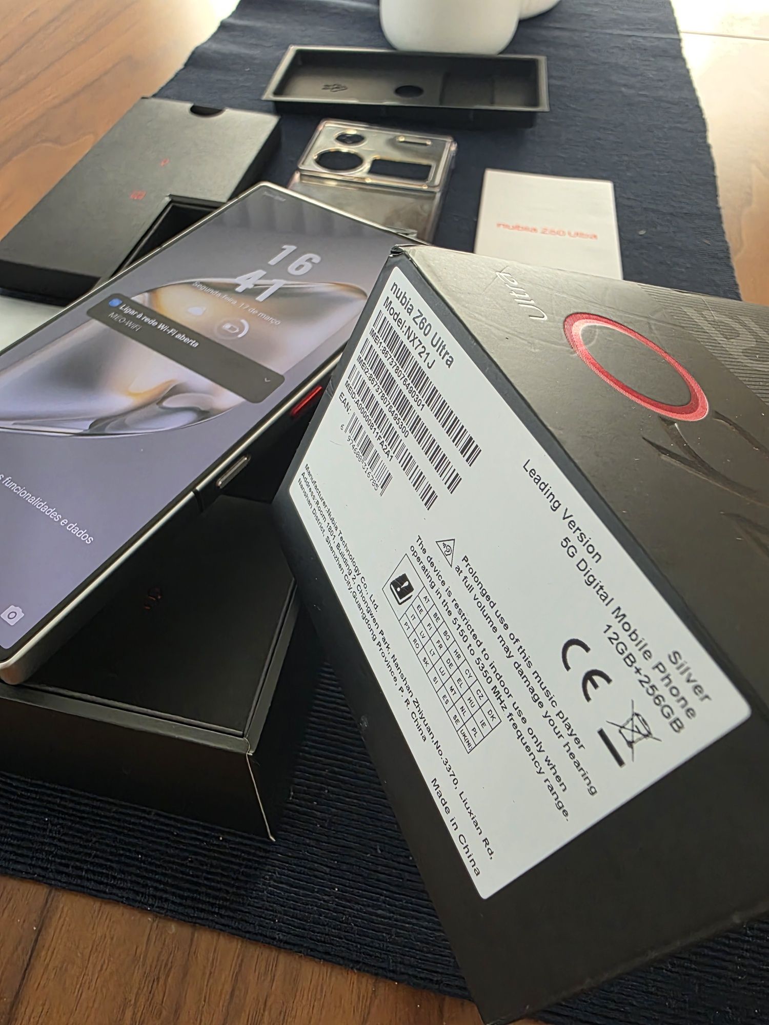 Nubia Z60 Ultra 12GB/256GB Leading Version c/NOVO. Troca/retoma. Capa