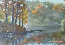 Осенние этюды. Картон масло, пейзаж, живопись. Этюд, картон, портреты,