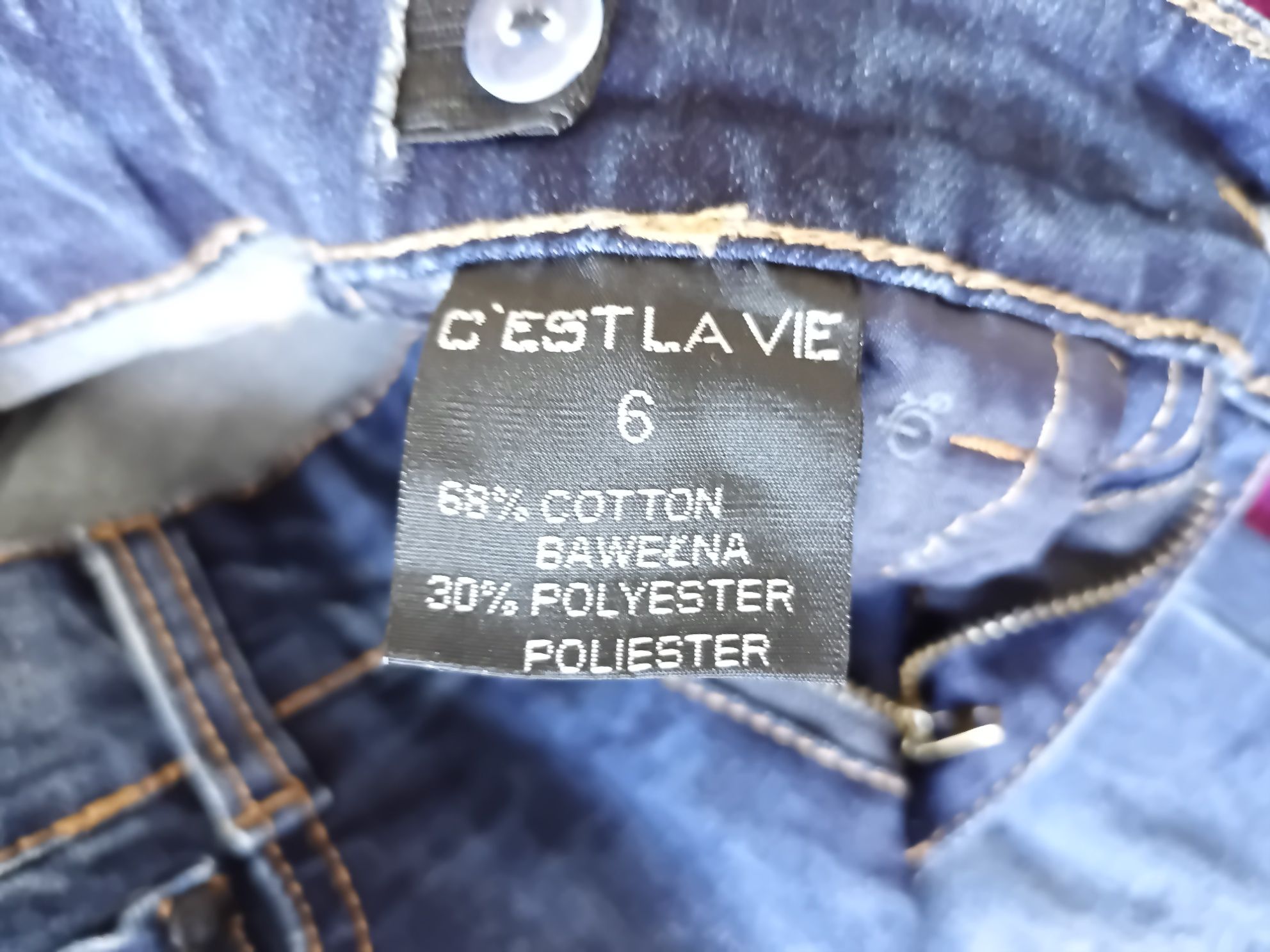 NOWE Supermodne spodnie dżinsowe jeans dżins rozm. 110/116