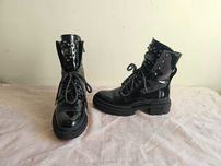 Buty botki skórzane Eva Minge rozmiar 37 wkładka 24 cm