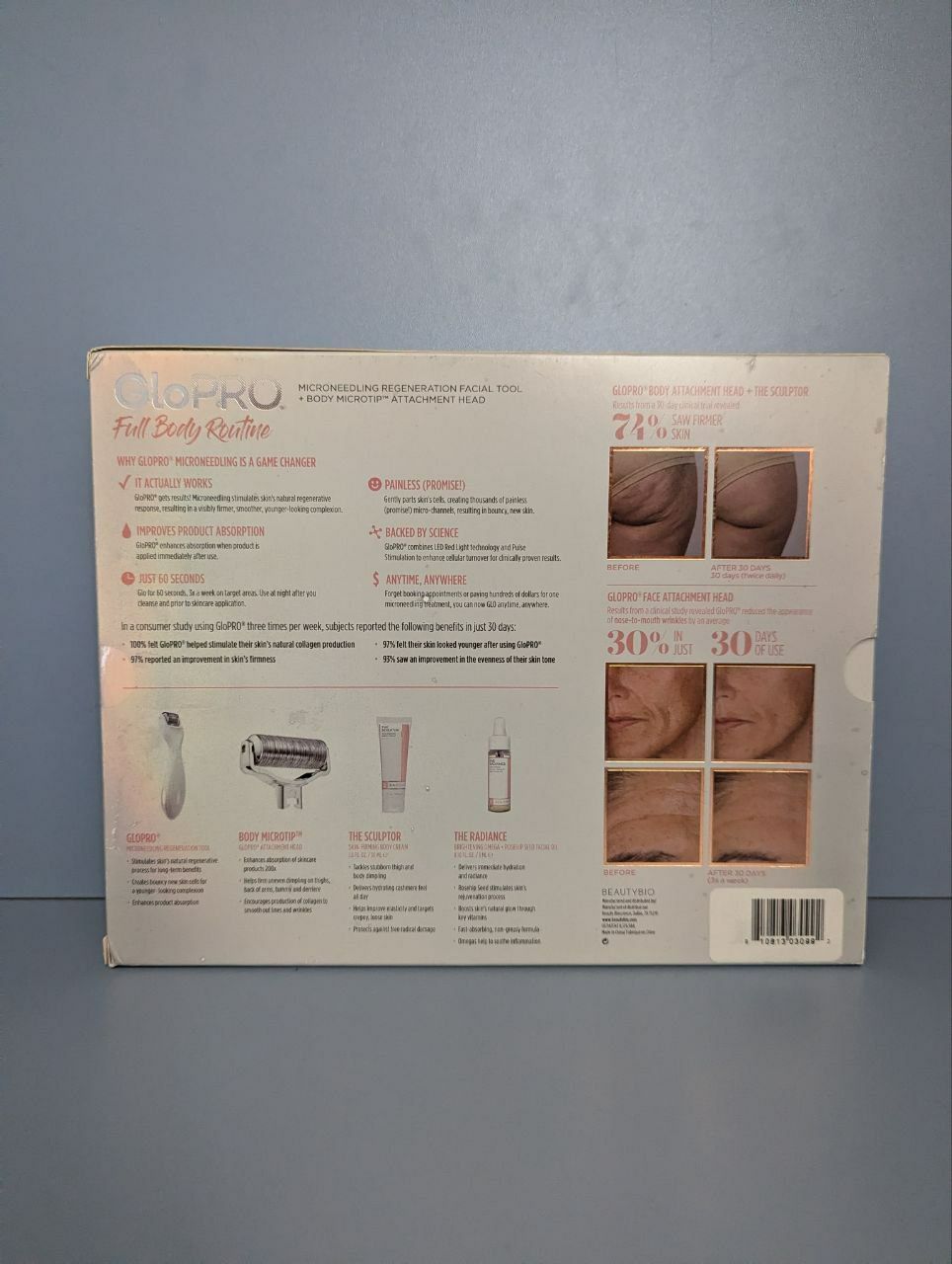 Омолаживающий набор BeautyBio GloPro для всего тела (дерма-роллер)