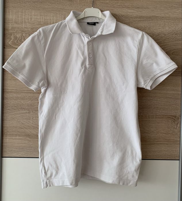 Biała bluzka polo Cropp S