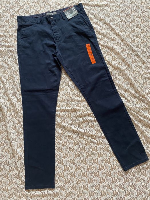 Сині брюки чіноси Denim co, M-L.