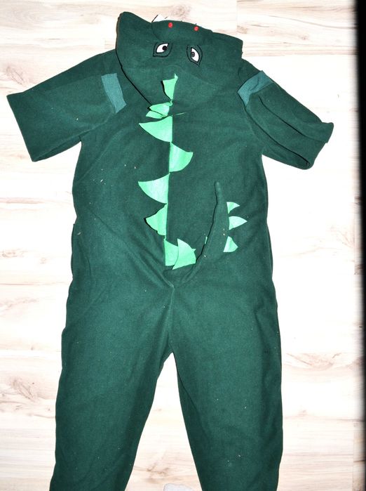 200^ smok dinozaur strój przebranie piżama 13/14 Lat_ 158/164