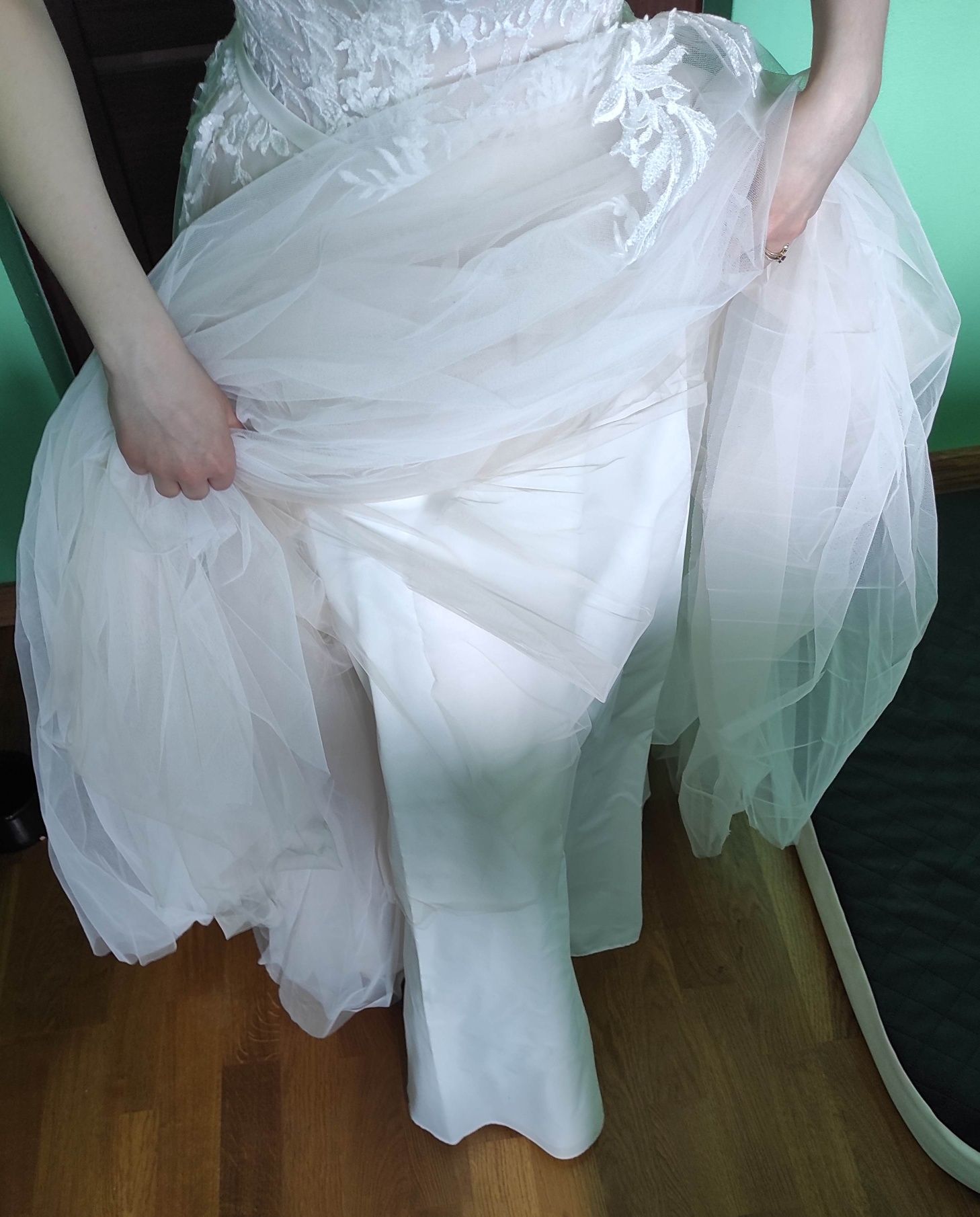 Suknia ślubna SPOSA na wzrost 160cm rozmiar 34