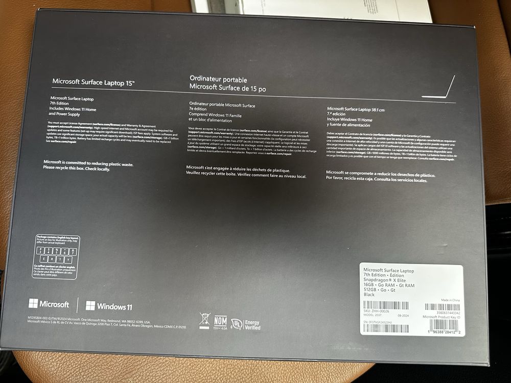 Ноутбук Microsoft Copilot+ PC Surface 7th Edition, 15-дюймовый