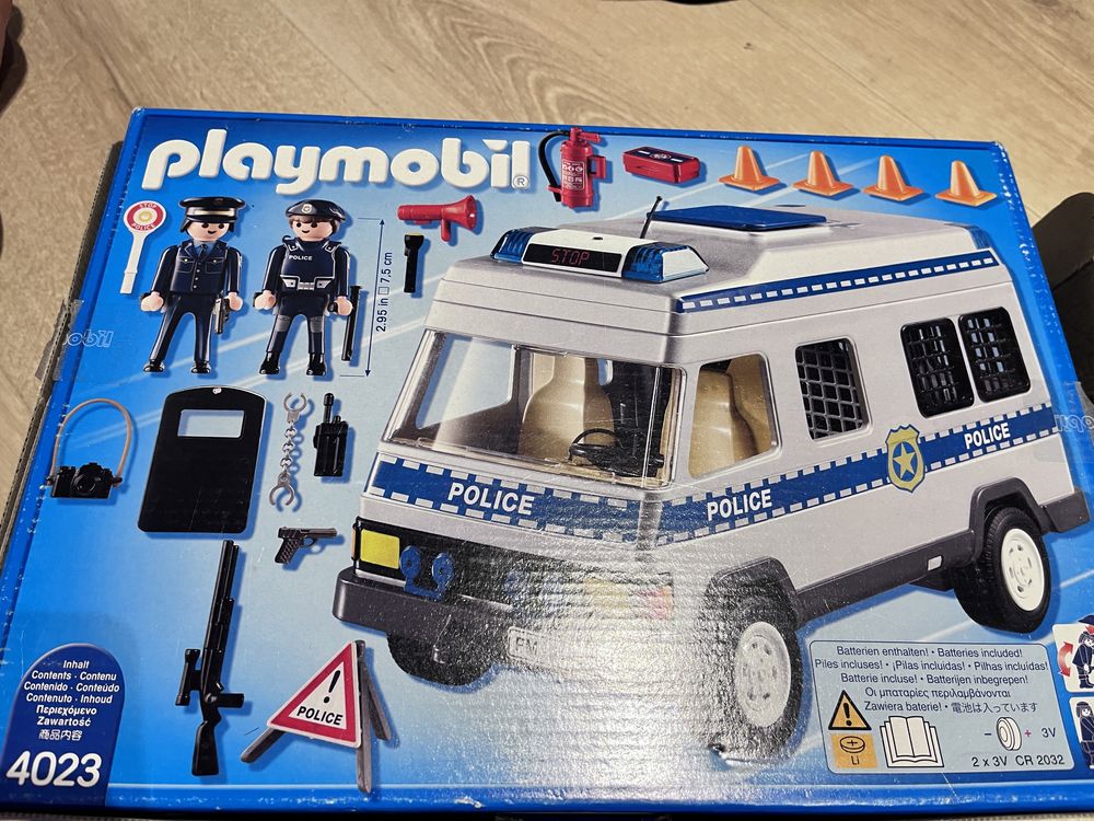 Samochod policyjny playmobil furgonetka  transporter city action 4023