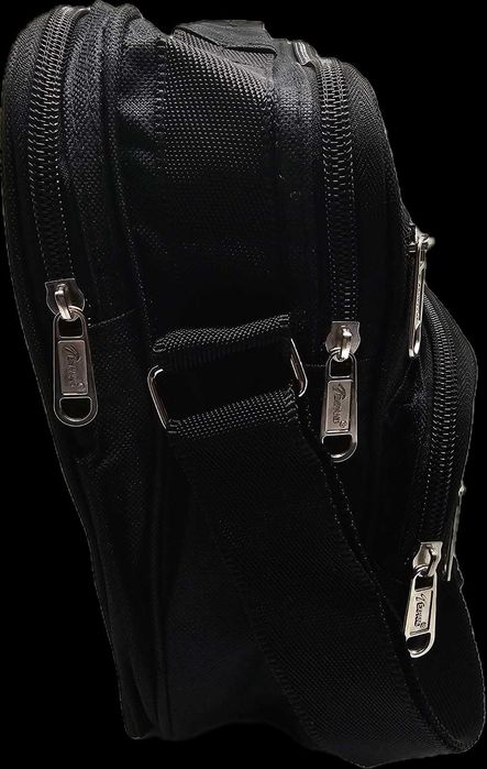 Torba męska na ramię saszetka do pracy, pojemna, listonoszka z paskiem