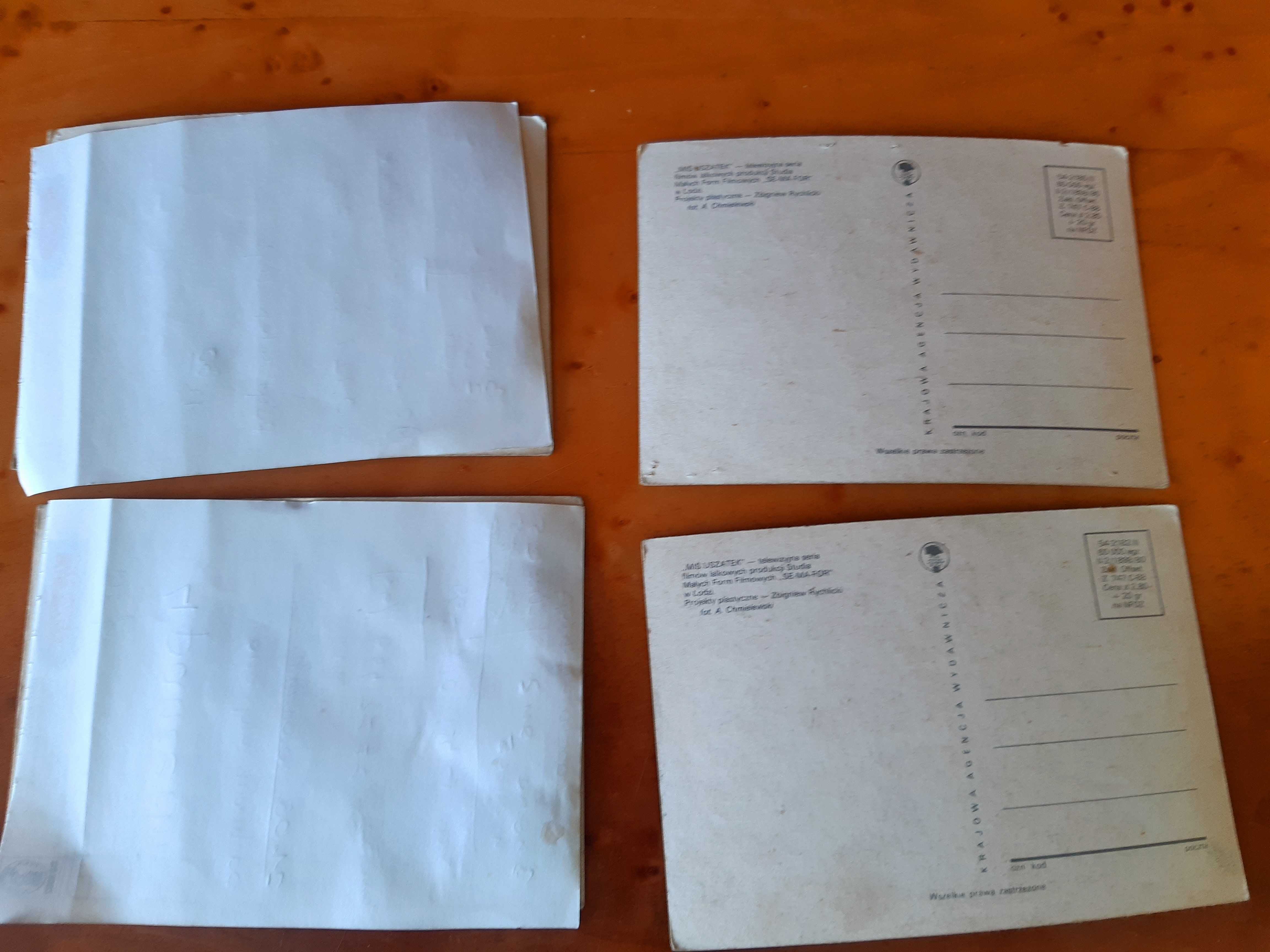 Miś Uszatek rok najpr. 1978 i 1980 PRL 5 pocztówek widokówek