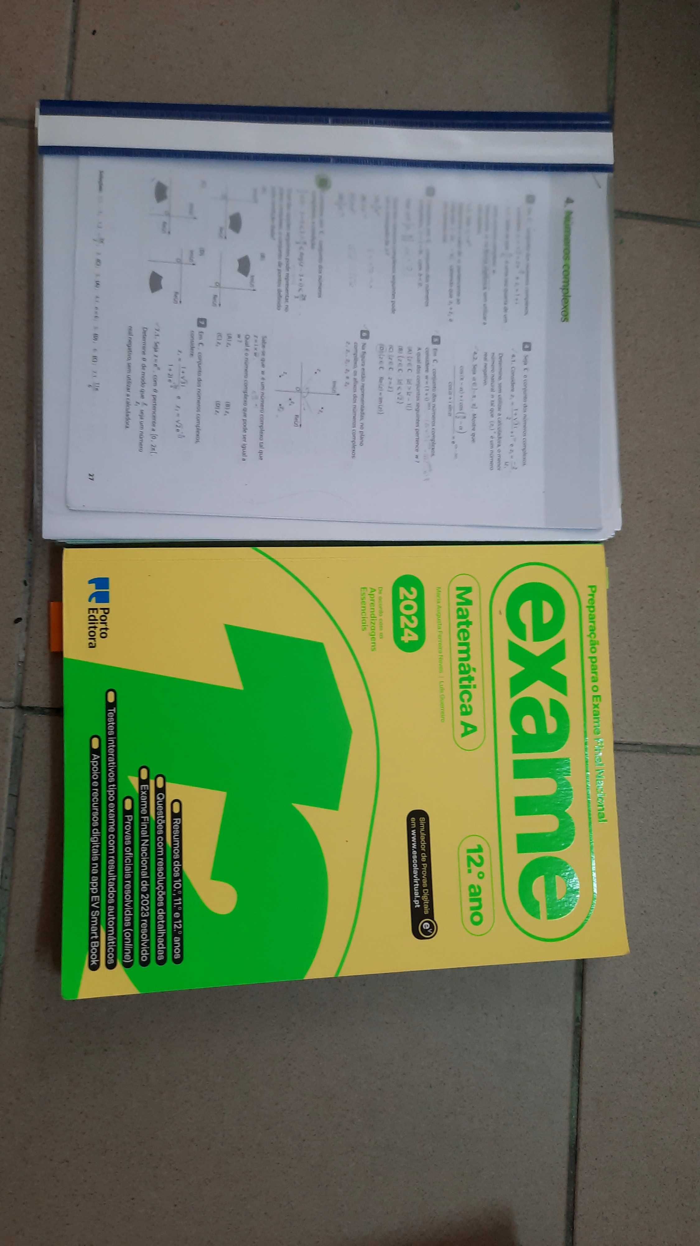 Livros exame Matemática A