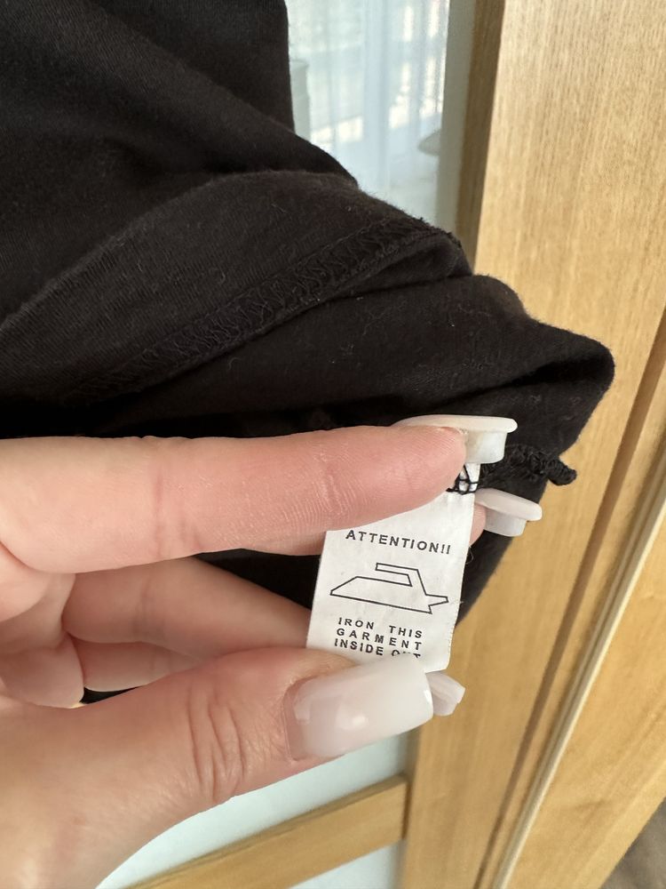 T- shirt czarny meski xl bawetna nadruk aliz męski duży oversixe