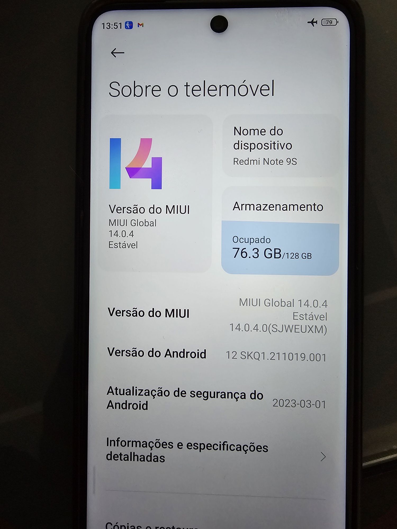 Xiaomi 9 S  como novo