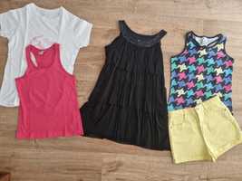 3 blusinhas + vestido+calções (10-12 anos)