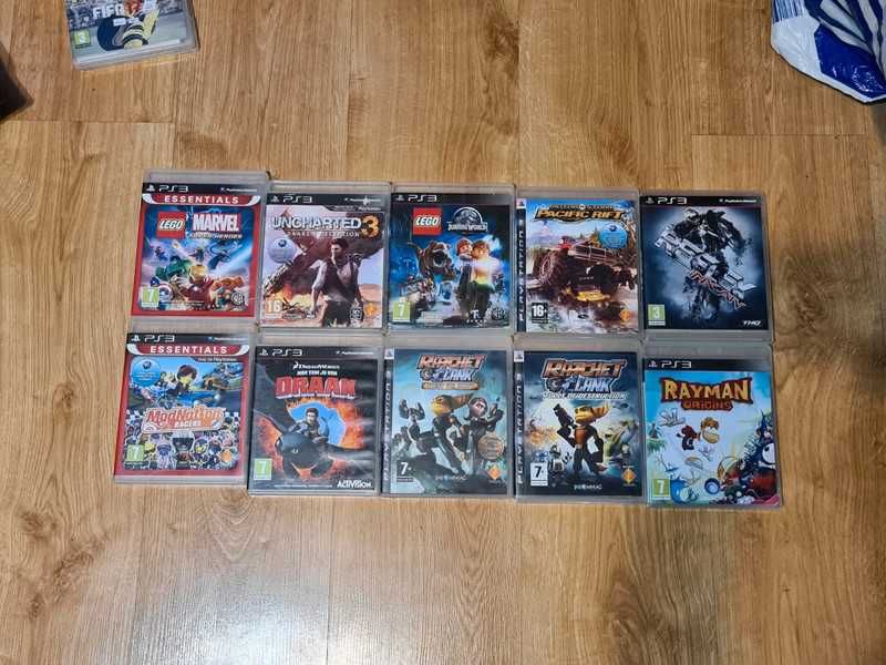 Playstation 3 super zestaw gier Lego marvel rayman  w stanie Bdb ps3