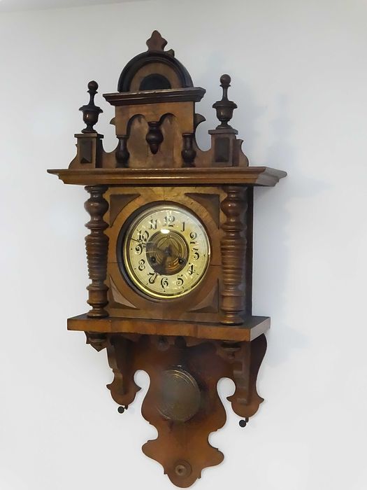 Zegar ścienny vintage z mechanizmem FMS – 92×36×18,5 cm