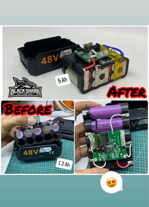 Перепаковка акумуляторів шуруповерта електроінструменту заміна