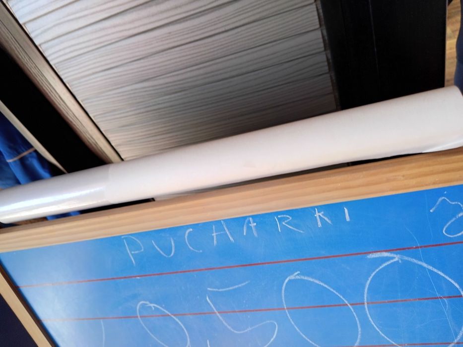 Tablica edukacyjna magnetyczna i kredowa zegar cyfry!