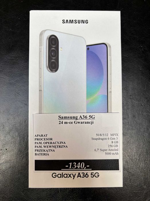 Samsung Galaxy A36 5G 256GB / Gwarancja/ Zaplombowany