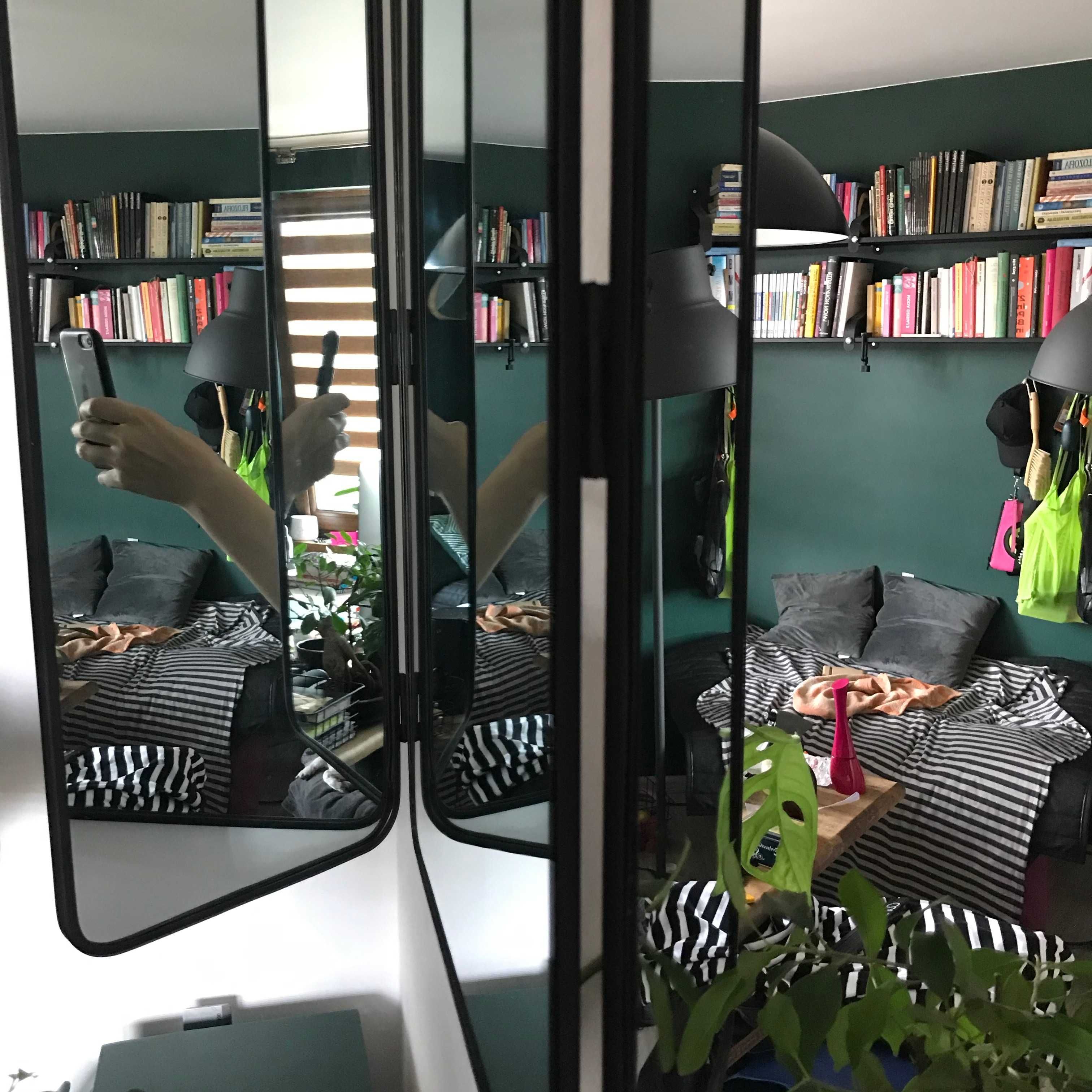 Lustro Zara HOME loft czarne metalowe, NOWE