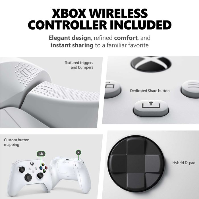 Xbox Series S 512GB SSD + 2 pady + hdmi + ROK gwarancji