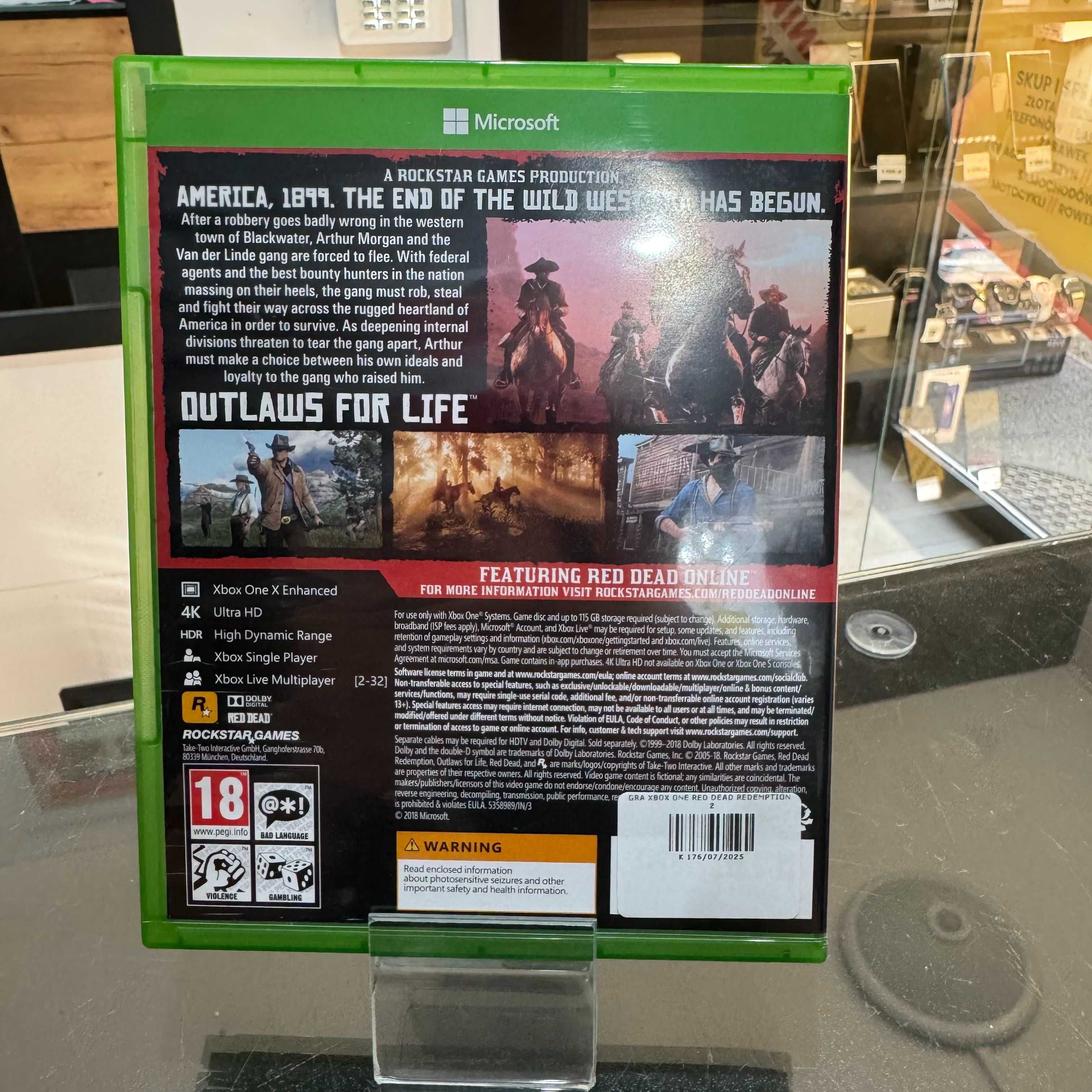 Gra Xbox One Read Dead Redemption 2 | Sprawna | Używana |