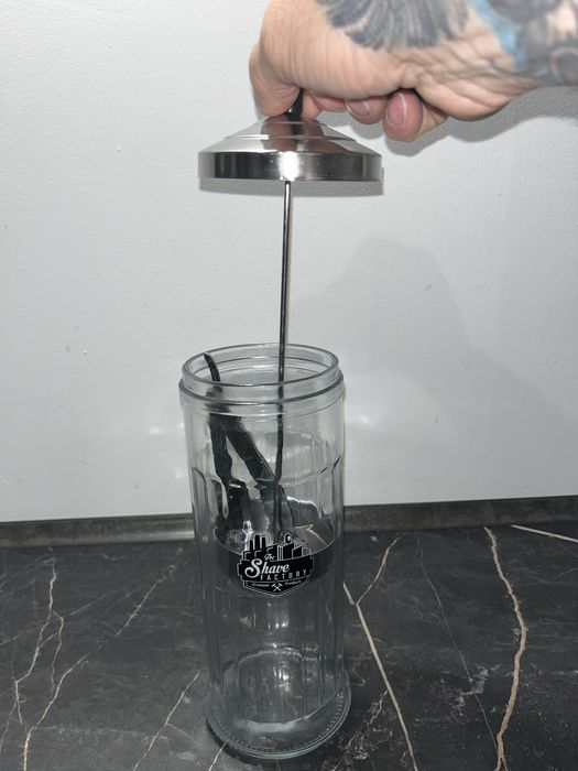 Szklany Pojemnik Do Dezynfekcji narzędzi fryzjerskich 1000ml